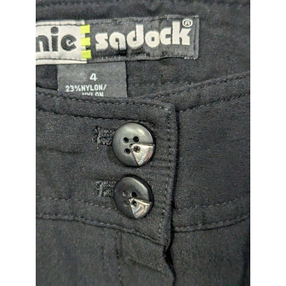 Jamie Sadock Pants Womens 4 Golf Capri Cropped Nylon Rayon Stretch Black - Picture 15 of 16